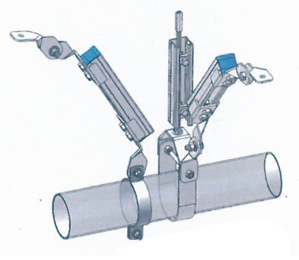 单根管道双向刚性抗震支吊架(图1)
