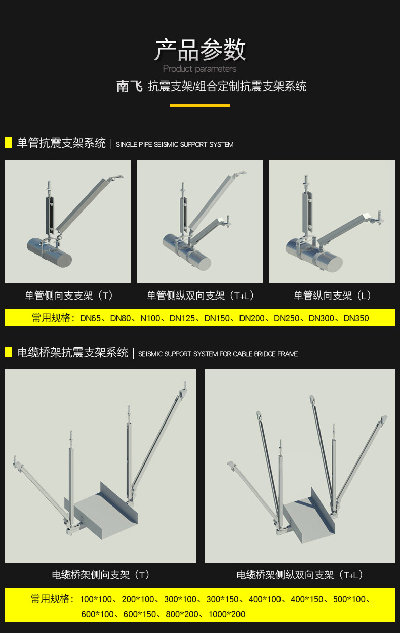 单根管道侧向刚性抗震支吊架(图6)